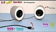 How to Make a USB Speaker for Computer | 2.0 Multimedia Speaker | diy Desktop Speaker