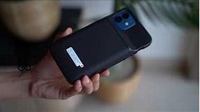 Black battery case for iPhone 12 and 12 Mini