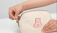 Belt Bag Fanny Pack Crossbody Bags with Initial Letter Patch Cute Stuff Birthday Gifts for Teenager Girls Cool Stuff for Teens Trendy Preppy Stuff for Teen Girls (Beige-C)