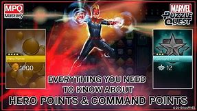 Marvel Puzzle Quest Command Points and Hero Points Guide for Beginners (MPQ Mastery)