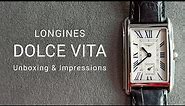 Affordable Cartier Tank! Unboxing of Longines DolceVita L5.512.4