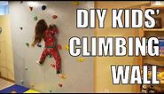 Easy DIY Indoor Kids' Climbing Wall