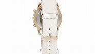 Geneva Women's Quartz Metal and Polyurethane Watch, Color:White (Model: AM11043G439-001)