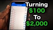 HOW TO GROW $100 TO $2,000 IN 3 DAYS TRADING FOREX IN 2022!