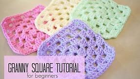 CROCHET: How to crochet a granny square for beginners | Bella Coco