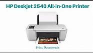 How to Print Documents in HP Deskjet 2540 All-in-One printer
