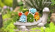 Goodeco Solar Garden Outdoor Statues Turtle-Lawn Decor Patio, Yard Ornament - Christmas Birthday Gifts for Women/Mom Grandma LD602205