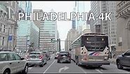 Philadelphia 4K - Driving Downtown - USA