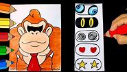 🔴 How to Draw SUPER MARIO BROS Movie Transformations- Coloring and Drawing ⭐ KING KONG