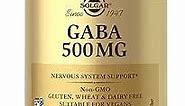 Solgar GABA 500 mg - 50 Vegetable Capsules - Nervous System Support - Non-GMO, Vegan, Gluten Free, Dairy Free, Kosher - 50 Servings