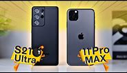 ايفون مستعمل ولا أندرويد مستعمل ؟ | S21 Ultra vs IPhone 11 Pro Max !!