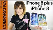 iPhone 8 vs iPhone 8 plus -COMPARATIVA entre hermanos-
