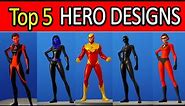 5 BEST CUSTOMIZE YOUR SUPERHERO DESIGN COMBOS in Fortnite Chapter 2 Season 4