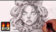 How To Draw Medusa | Sketch Tutorial
