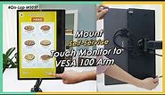 DIY Self-Ordering Kiosk with 15.6-inch Touch Monitor Mounted to VESA 100 Arm On-Lap M505T｜GeChic