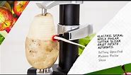 Electric Spiral Apple Peeler Cutter Slicer Fruit Potato Automatic Battery Operated Machine