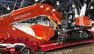 Hitachi Zaxis 870LC Excavator moving out of Conexpo