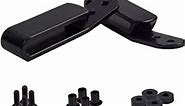 HolsterBuilder J-Clip for IWB Holsters - Kydex Belt Clip with 2 Pre-Drilled Holes, Universal Sheath Grip Hook for Discreet Concealment, Holsters, and Accessories - Black