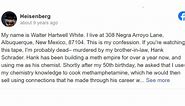 My Name is Walter Hartwell White Confession Copypasta