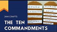 THE TEN COMMANDMENTS | DIY CRAFTS | BIBLE LESSONS