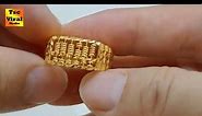 Count on it! Adorable tiny gold abacus ring