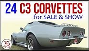 Twenty-Four C3 Corvettes For Sale w/Prices