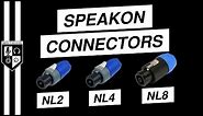 NL2 vs NL4 vs NL8 [Neutrik SpeakON Speaker Cable Connectors]