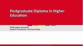 2022 PG Diploma in Higher Education Online Orientation