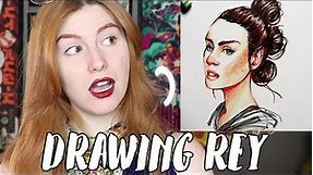 Drawing Rey From Star Wars: The Last Jedi // Rad Art with Beth Be Rad | SNARLED
