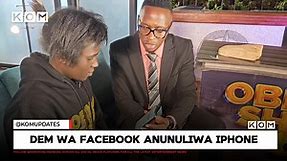 ''Sahi iPhone itaniosha na Filters!''Dem wa Facebook Gifted a brand new iPhone 13 promax By Oga Obinna.
