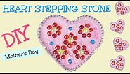 DIY Easy Mother's Day Heart Stepping Stone Craft Klatch Concrete Crafting Series