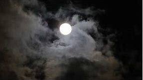 Moon Night Darkness Night Sky Full Moon Sky No Copyright Video