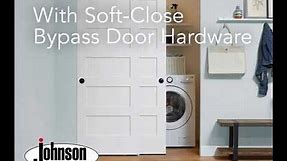 Johnson Hardware® Soft-Close 138FB Sliding Bypass Door Hardware_Laundry Closet