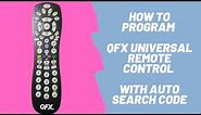 How to Program QFX Universal Remote Control with Auto Search Code (Step by Step)