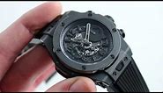 Hublot "All Black" - Big Bang UNICO Chronograph Limited Edition Ref. 411.CI.1110.RX Watch Review