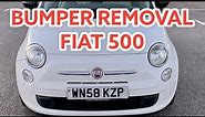 How to Easily Remove the Fiat 500 Front Bumper at home garage