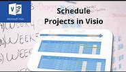 Scheduling in Microsoft Visio. Timeline and Gantt charts