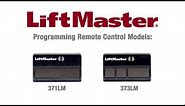 How to Program LiftMaster's 371LM and 373LM Remote Controls to a Garage Door Opener