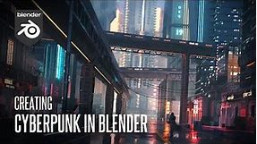 Creating Cyberpunk City Street In Blender