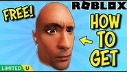 [LIMITED STOCK] *FREE ITEM* How To Get THE ROCK MEME on Roblox - Don't Make The Rock Angry