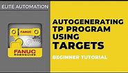 FANUC RoboGuide Tutorial - Autogenerating TP Program using Targets | Elite Automation
