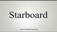 How To Say Starboard