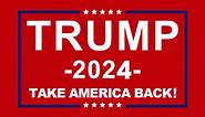 Reflective Trump 2024 Bumper Stickers for Automotive