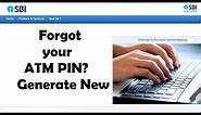 Forgot ATM PIN ? Reset without visiting bank or ATM | sbi