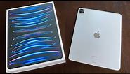 M2 iPad Pro 12.9" UNBOXING and SETUP (SILVER)