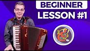 Irish Accordion Lesson #1 - [The Basics] Learn With Alan Kelly