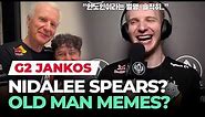 Jankos on 👴Old Man👴 memes, his Nidalee spears "I know my Nidalee is good, no matter what people say"