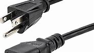 StarTech.com 10ft (3m) Computer Power Cord, NEMA 5-15P to C13, 10A 125V, 18AWG, Black Replacement AC Power Cord, Printer, PC Power Supply Cable, Monitor Power Cable - UL Listed (PXT101 10)