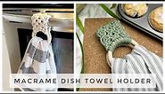 DIY MACRAME | Macrame Dish Towel Holder