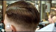 Classic Pompadour Haircut at the Barbershop